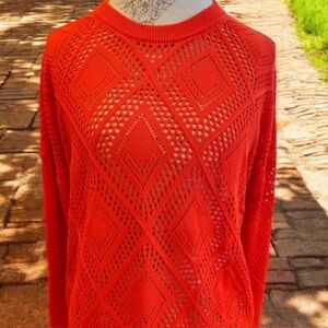 Torrid Bold Orange knit sweater